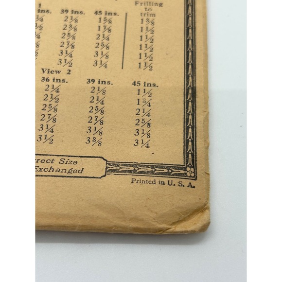 Pictorial Review Vintage 1920's Pattern #3487 Girls Juniors Nightgown Size 12yr - Picture 4 of 7